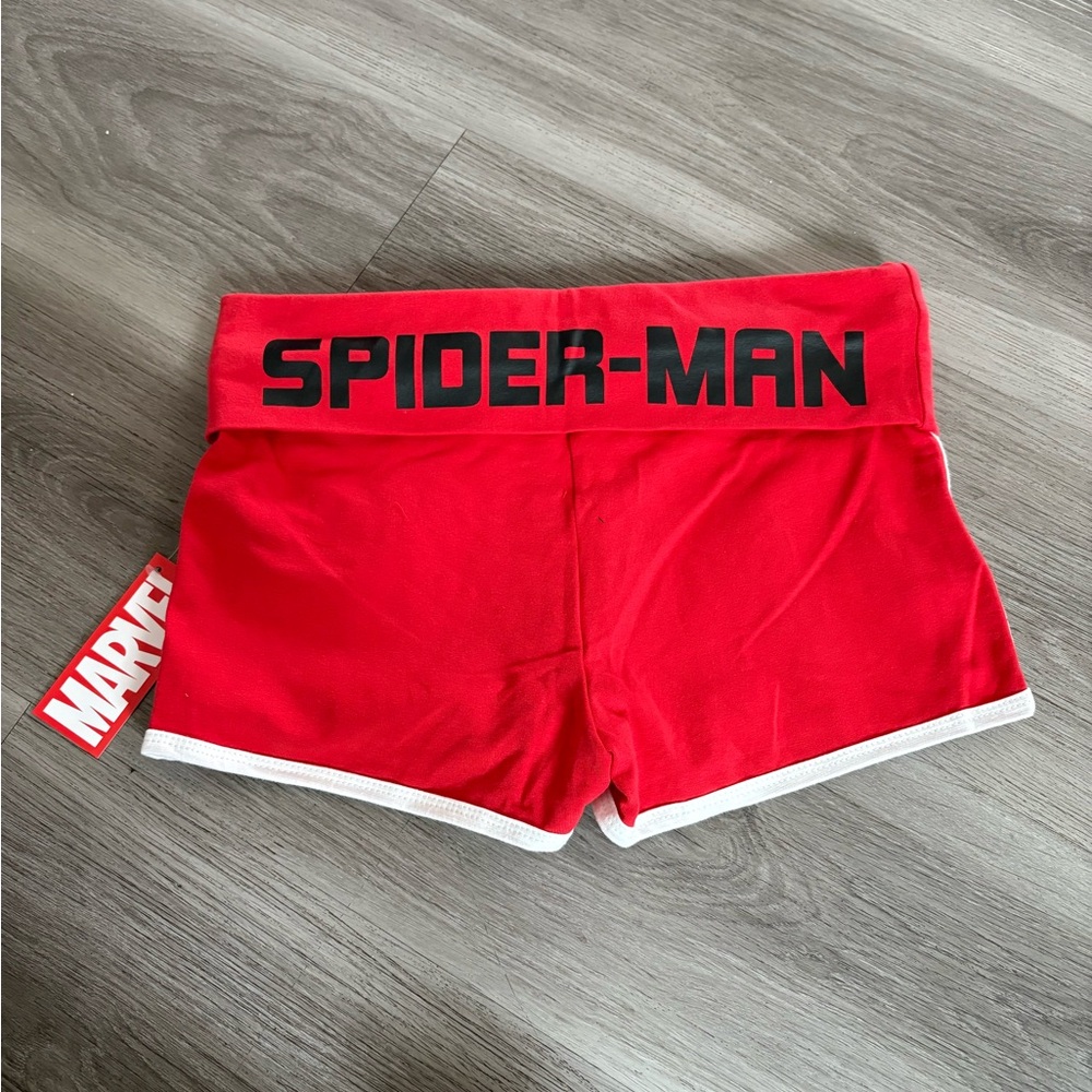 NWT SPIDER-MAN FOLD OVER SHORTS